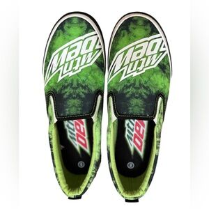 Ground Up Green Mountain Dew Canvas Slip On Sneakers Mens Size 8
